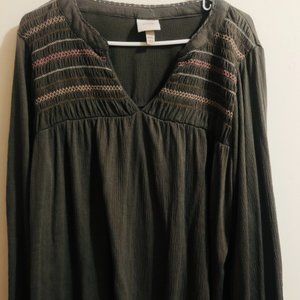 Knox Rose Light Green Blouse